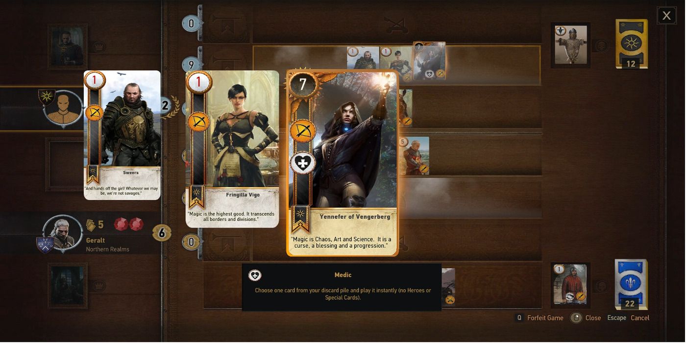 Witcher 3 Gwent deck