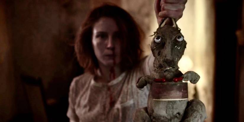 Olga with the bunny in Caveat