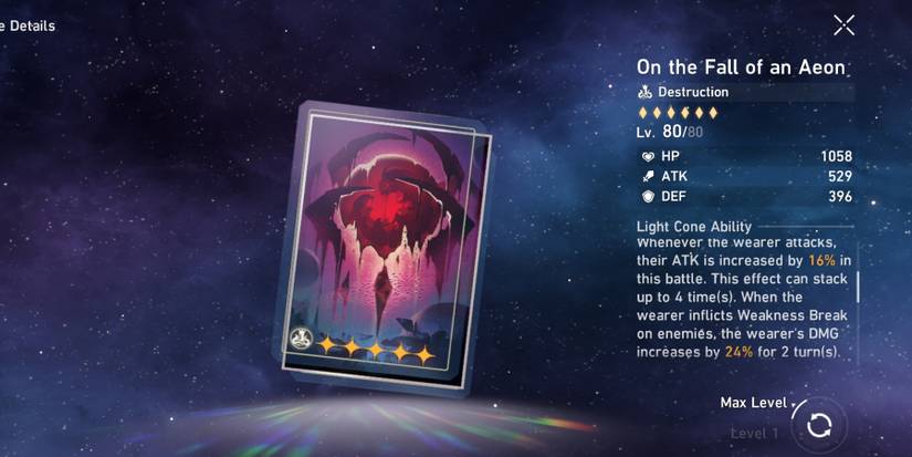 on the fall of an aeon honkai star rail