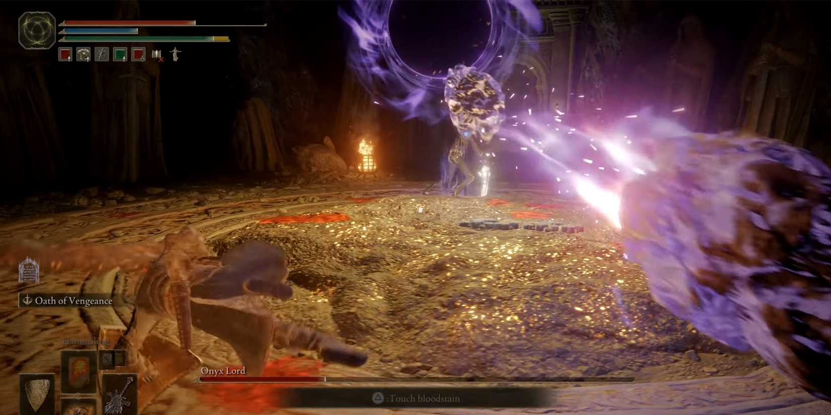 onyx lord sending multiple meteorites in elden ring