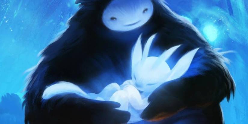 Naru and Ori in Ori and The Blind Forest