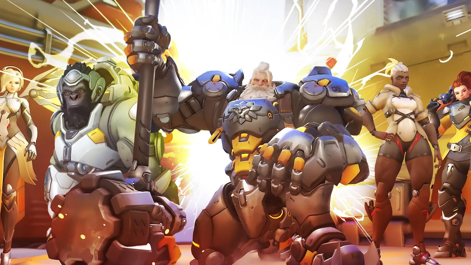Sojourn, Mercy, Reinhardt, Brigitte, and winston are amongst the 12 easiest heroes to play in Overwatch 2