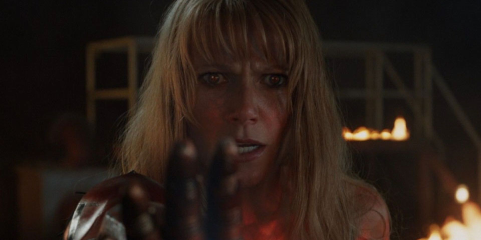 Pepper Potts while effected by Extremis in Iron Man 3