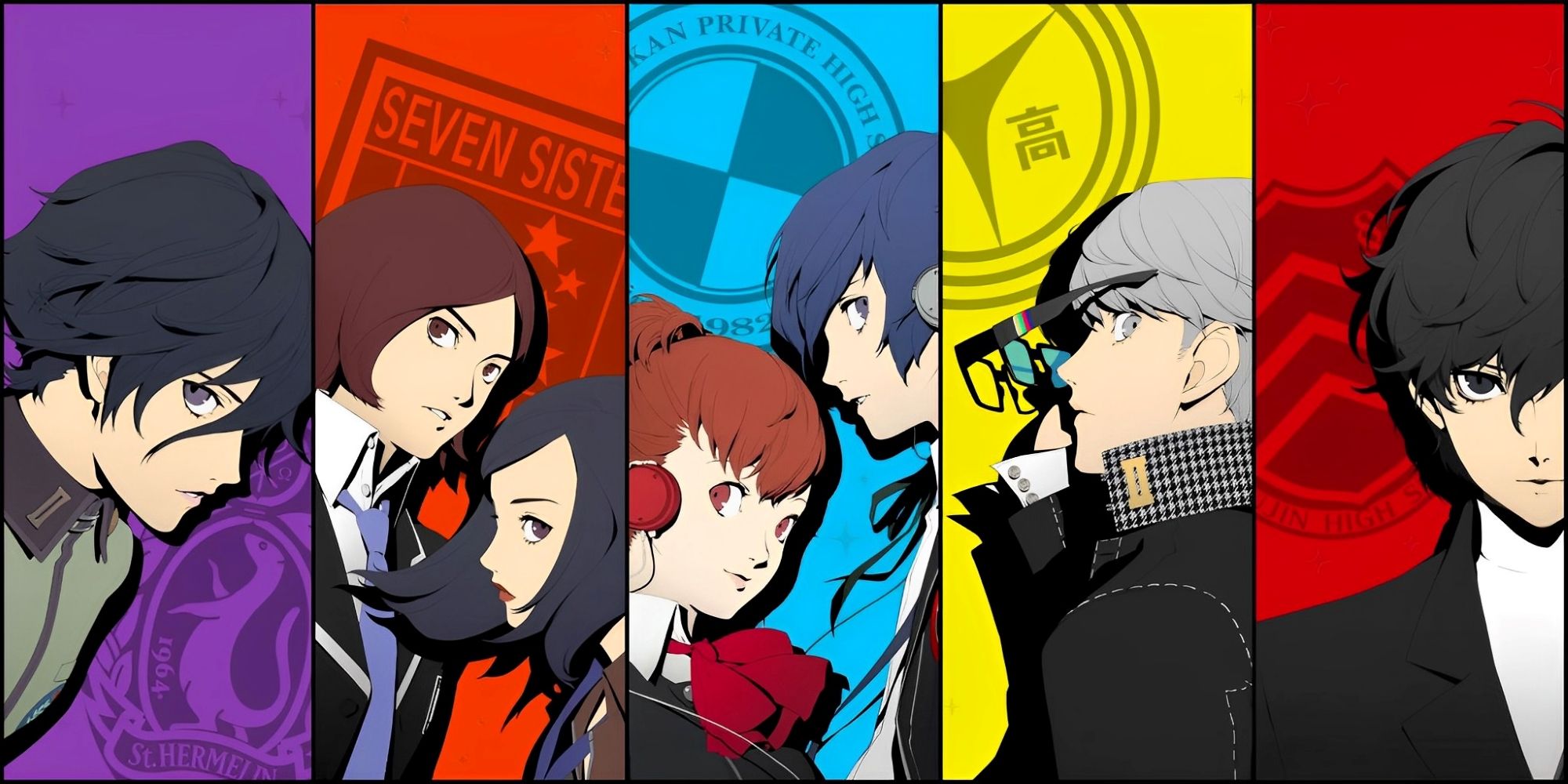 Protagonists from the Persona games