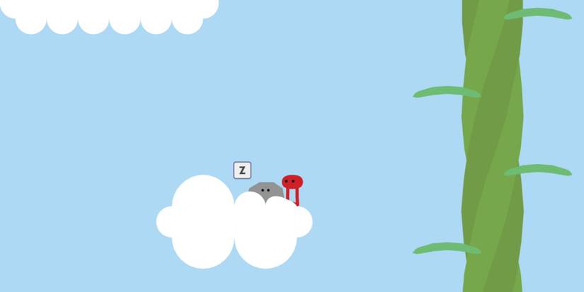 Pikuniku Rock Hide And Seek in the sky with giant beanstalk