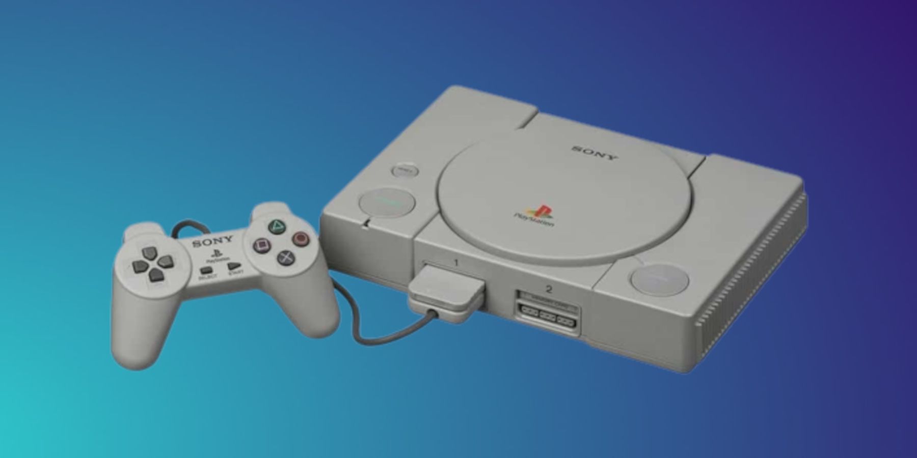 PS1 on a blue gradient background