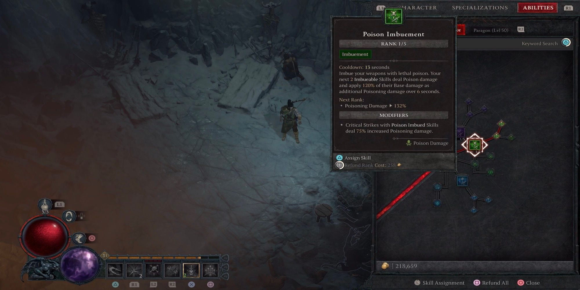 Poison imbuement Rogue skill in Diablo 4