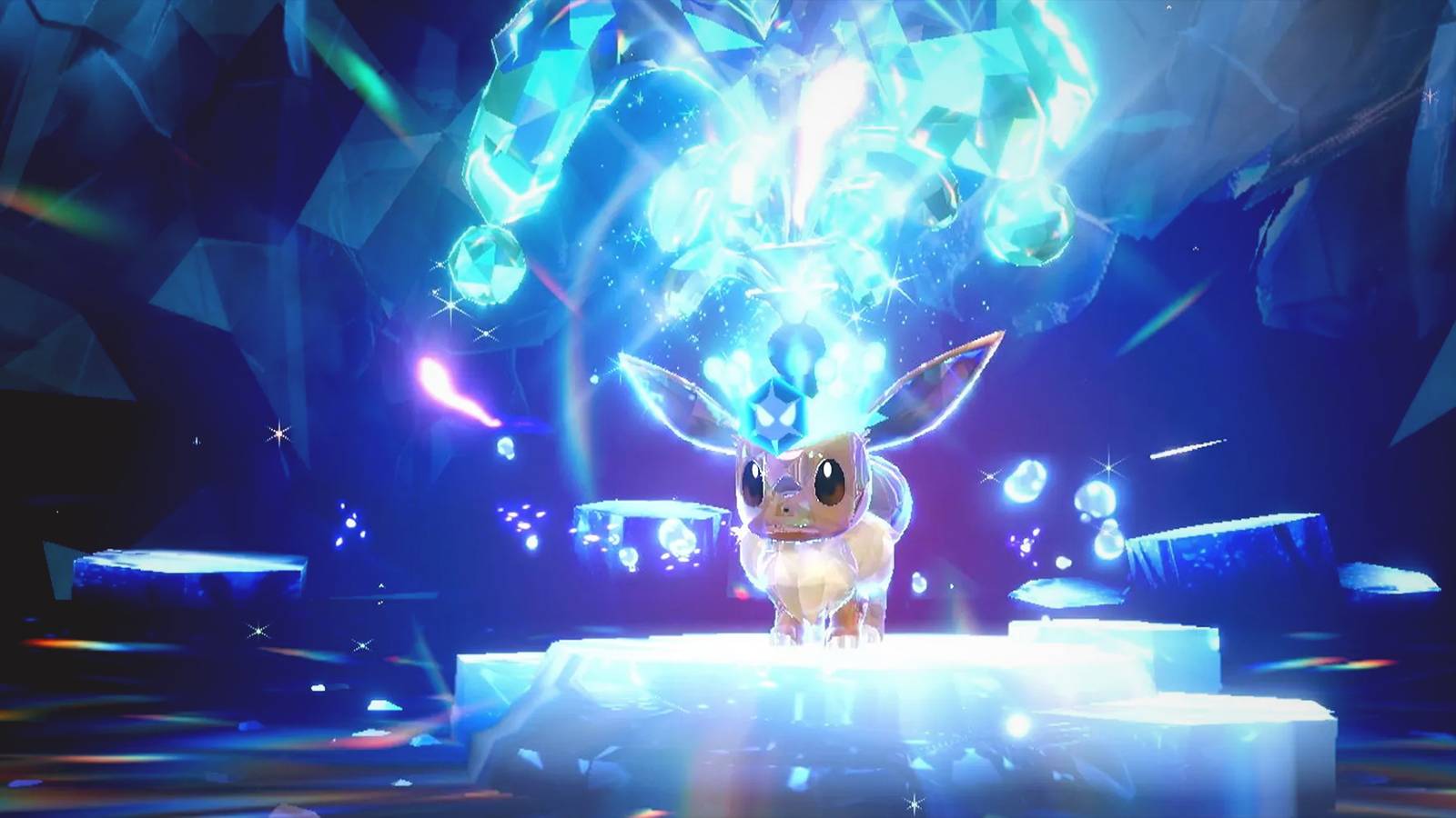 Pokemon Scarlet and Violet Eevee Tera Raid screenshot