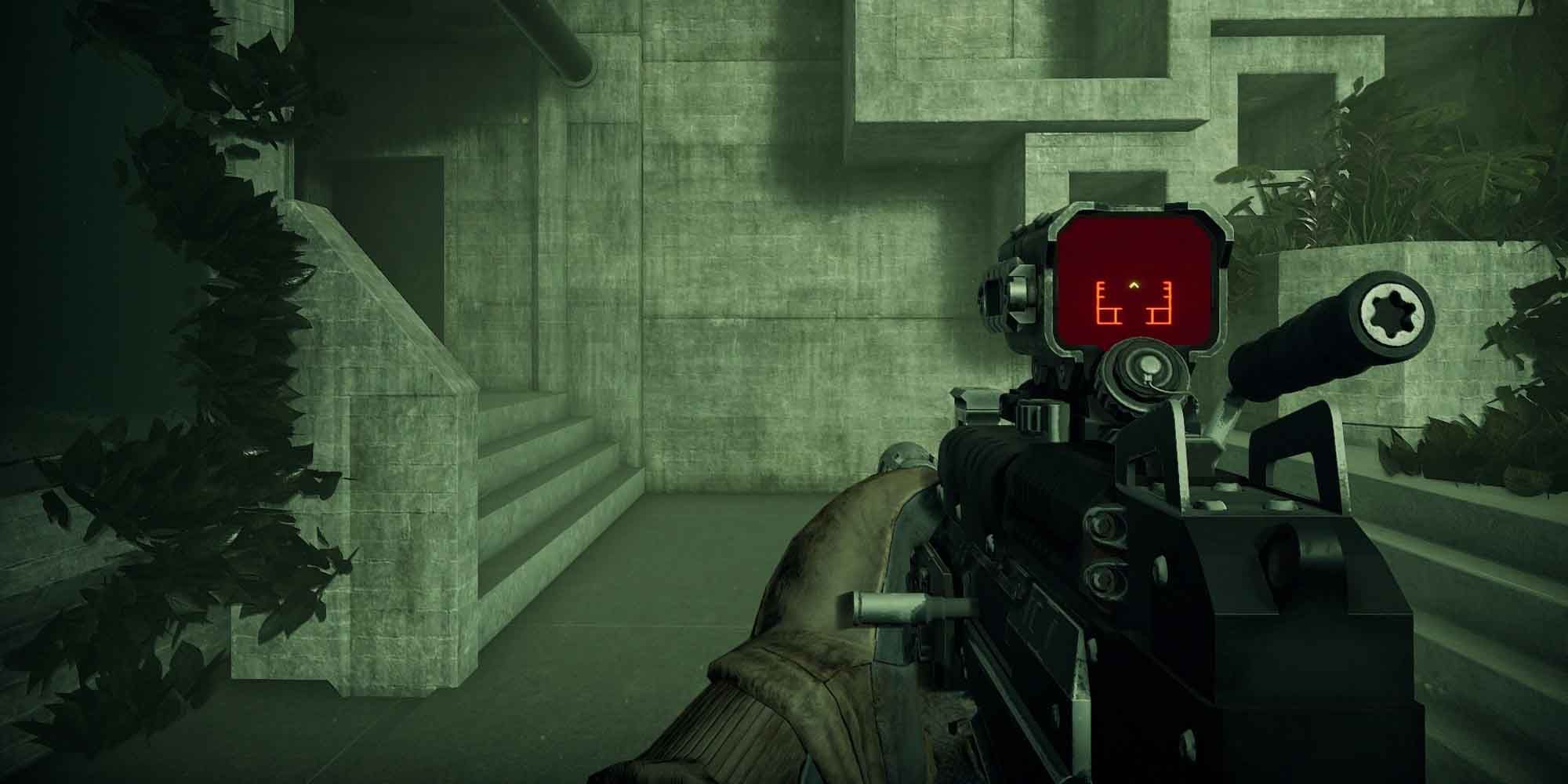 Precision Rifle with a thermal scope in GTFO