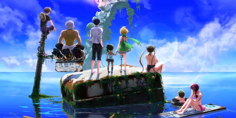 Promo art featuring characters in Zanki Zero Last Beginning