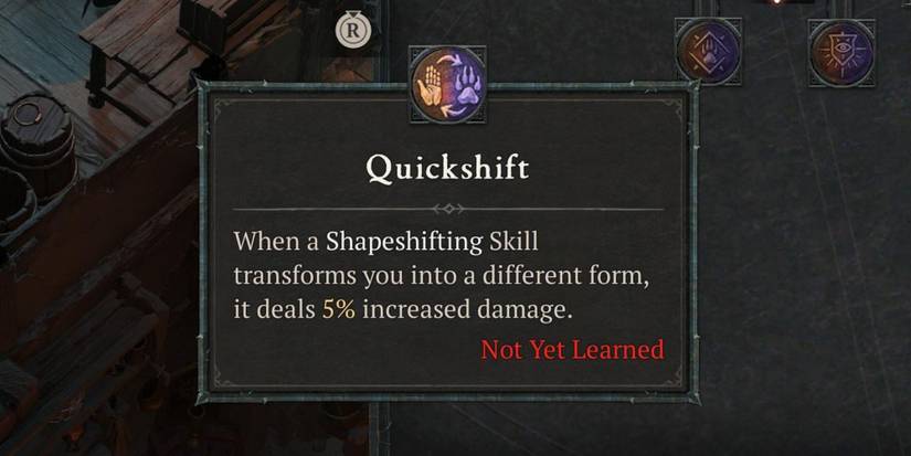 The Quickshift passive skill in Diablo 4