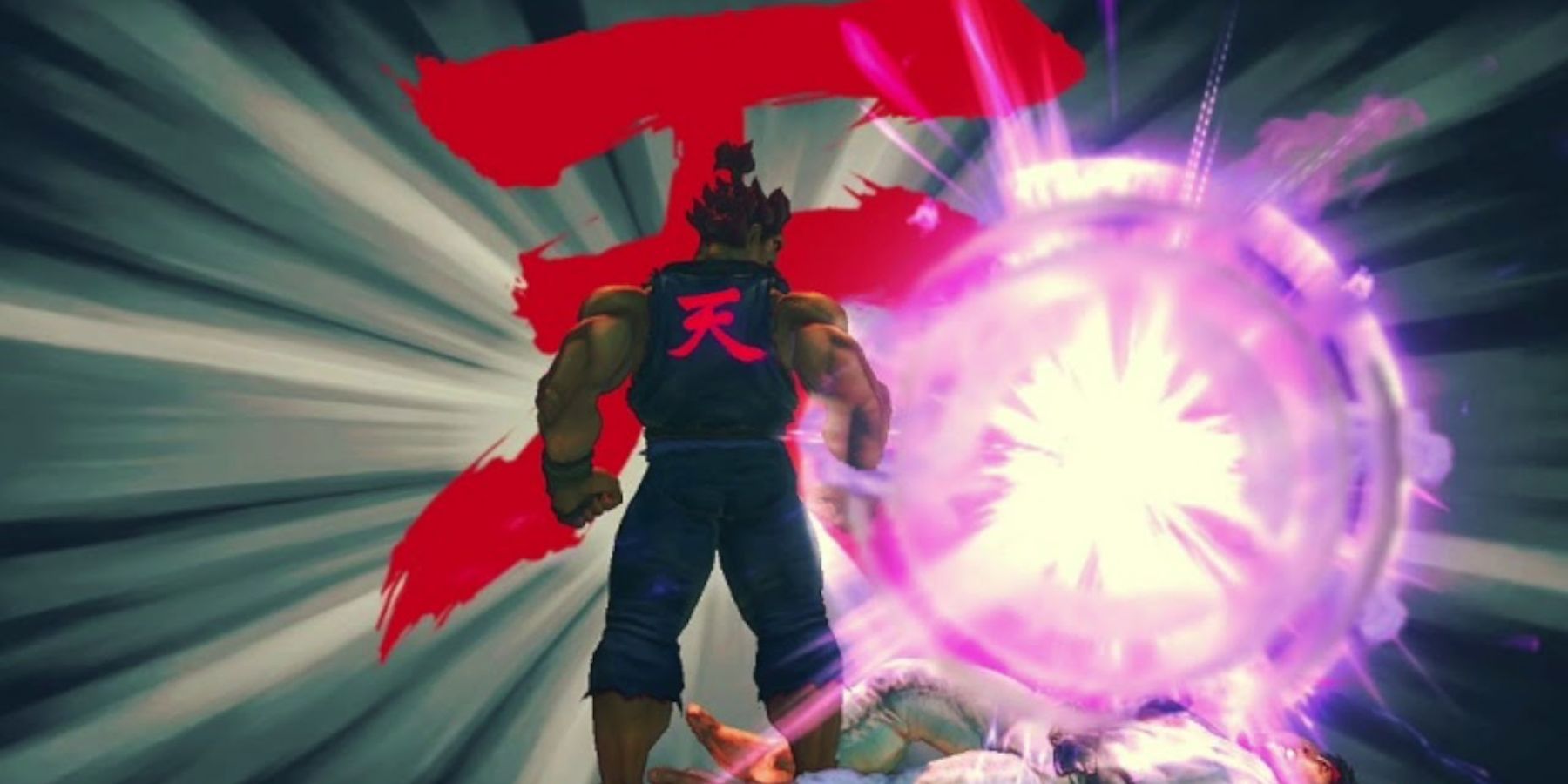 Akuma defeating Ryu with Raging Demon