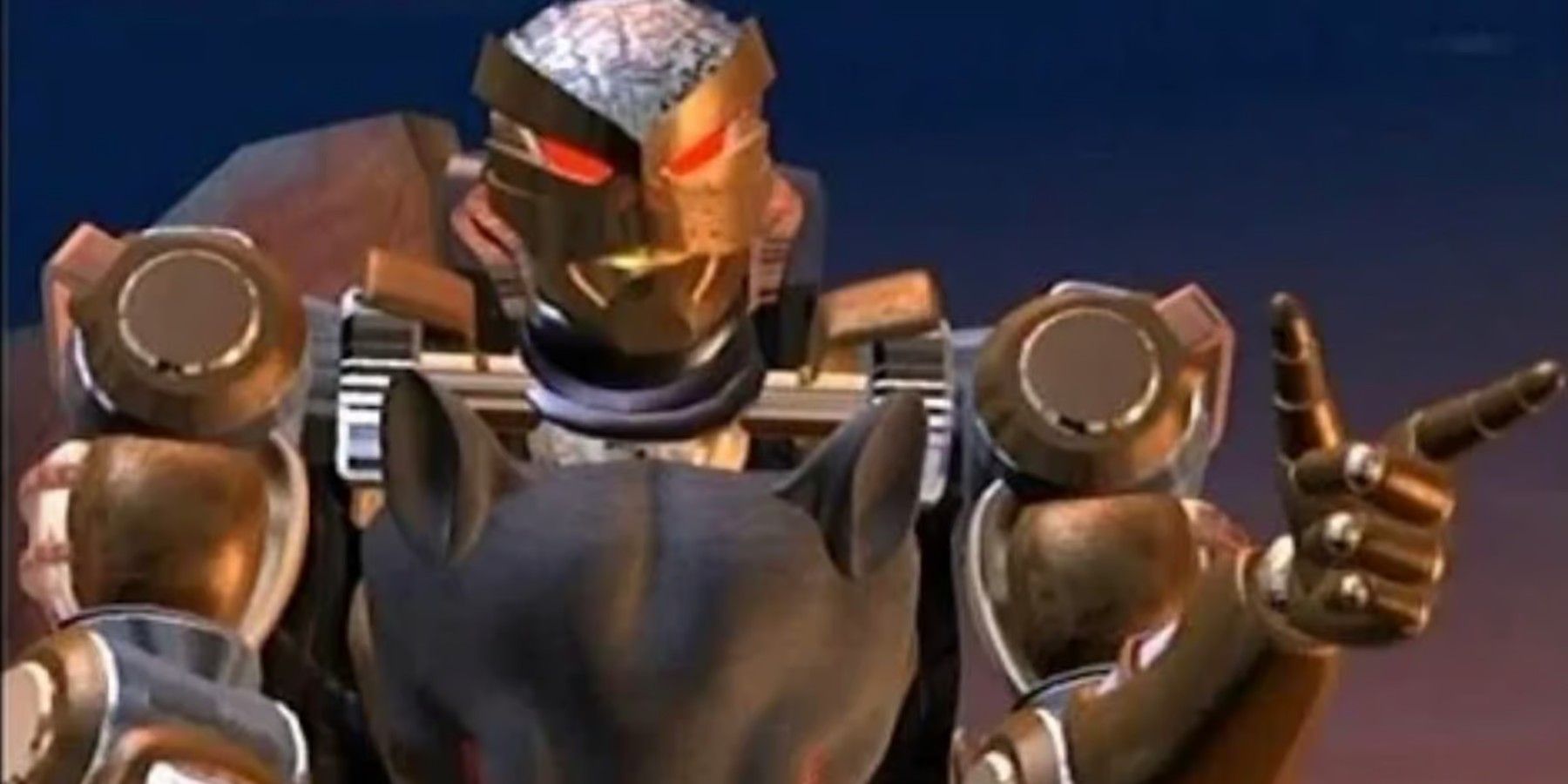 Rattrap Pointing At Optimus After A Mission In Beast Wars