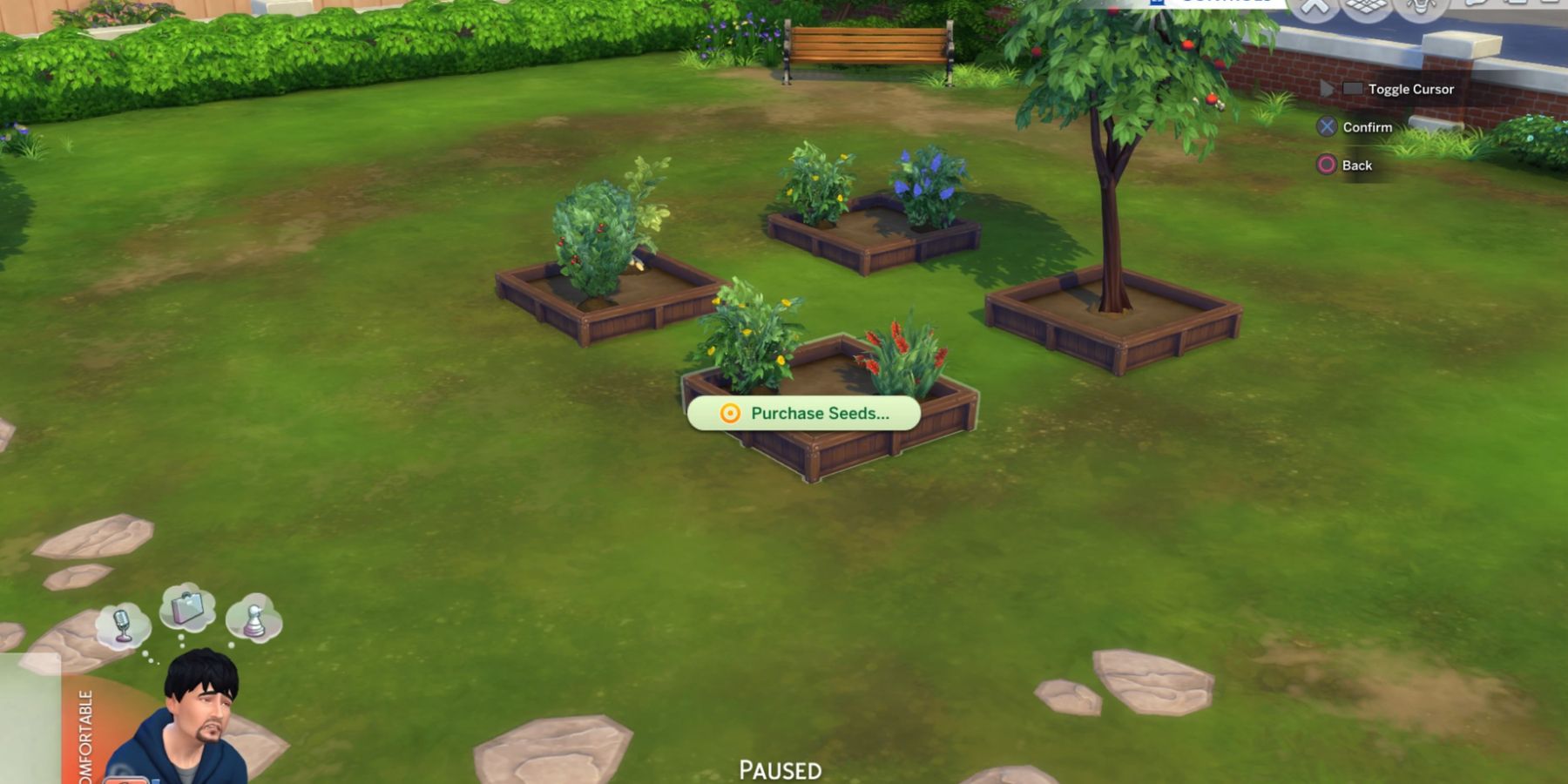 Purchasing Seeds in The Sims 4