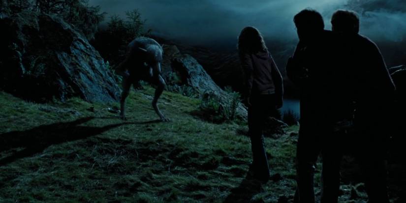 The Trio watches Remus Lupin turn into a Werewolf in Harry Potter and the Prisoner of Azkaban.