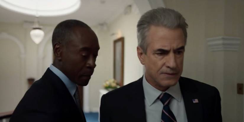 Rhodey and President Ritson in Secret Invasion