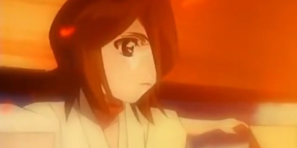 A patient Rukia awaiting her death in the Bleach anime