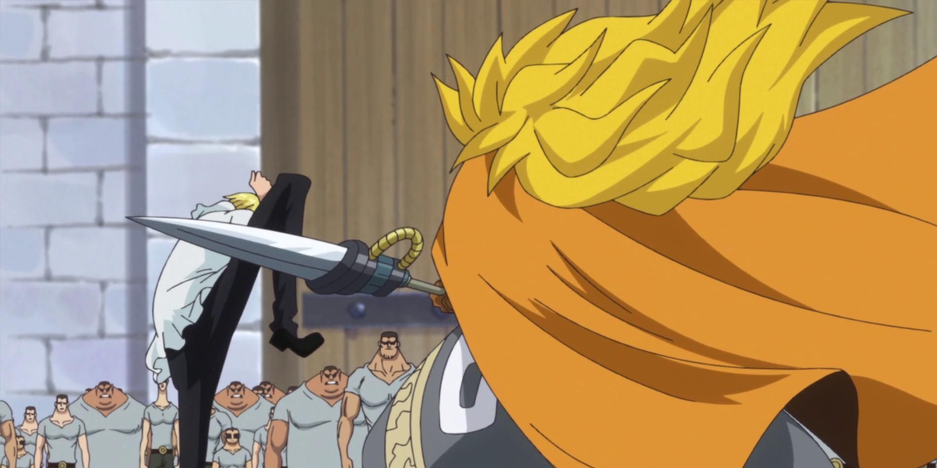 Sanji fights Judge