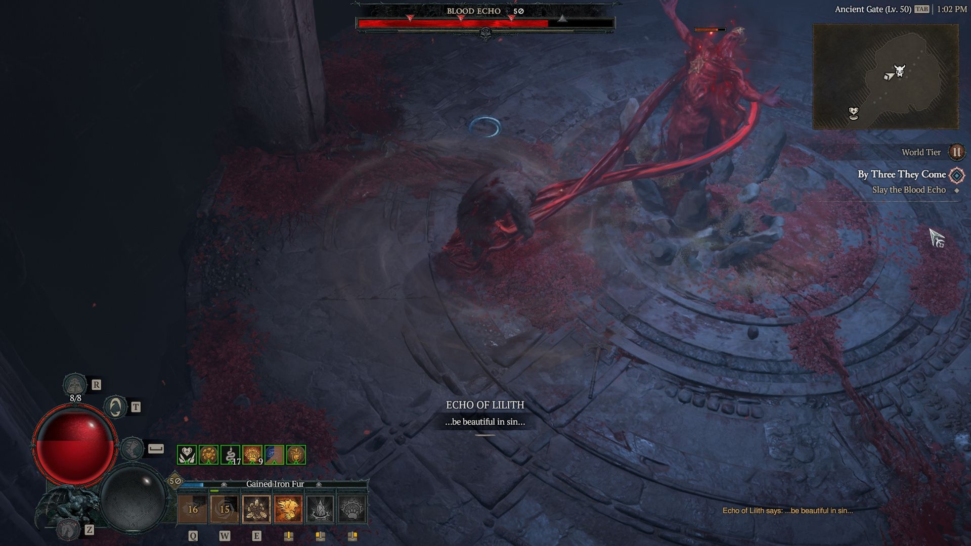 Diablo 4 By Three They Come Blood Echo Lilith Boss