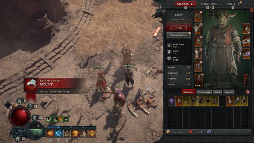 Diablo 4 Spectral Charger Ghastly Reins Item Drop