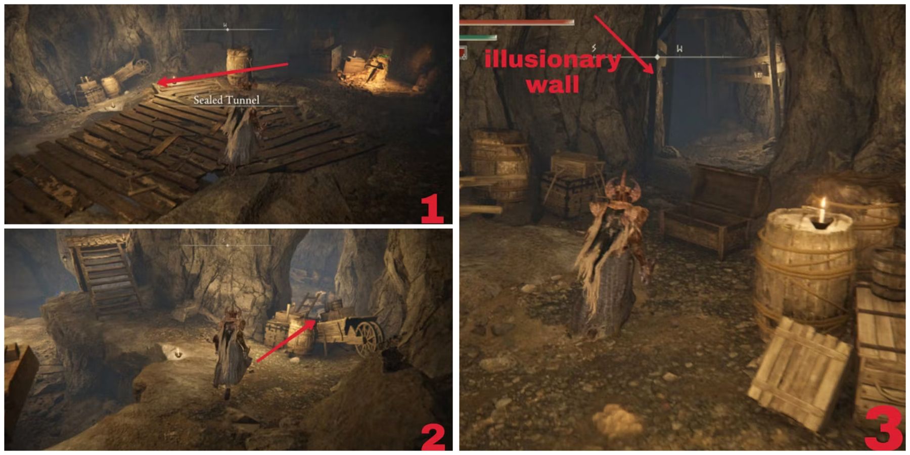 second illusionary wall in sealed tunnel in elden ring