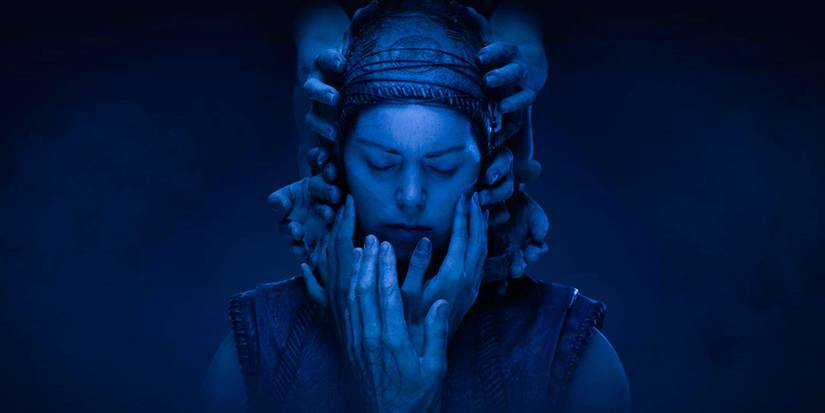 Senua's Saga_ Hellblade 2 promotional picture hands on face