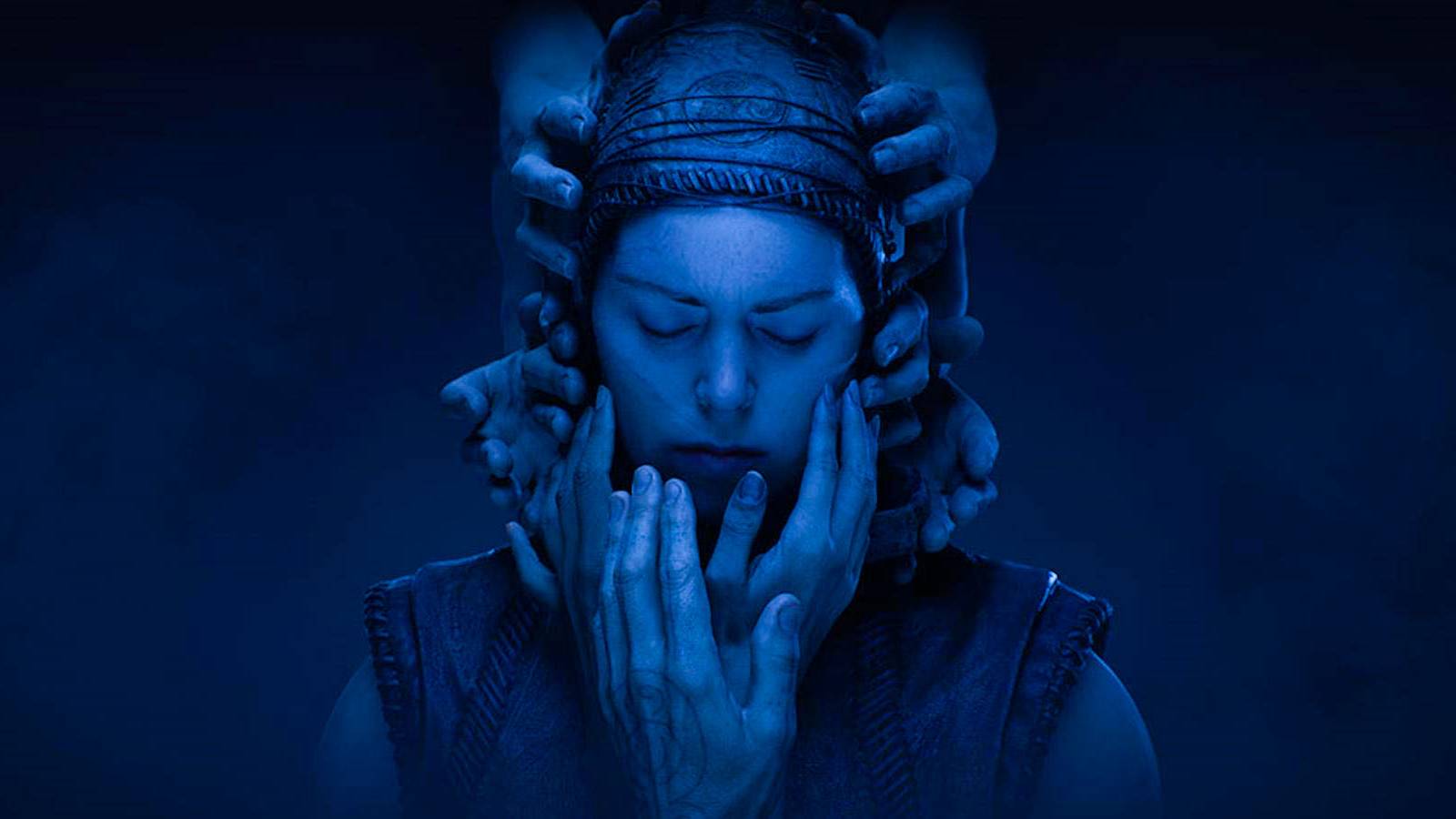 Senua's Saga_ Hellblade 2 promotional picture hands on face