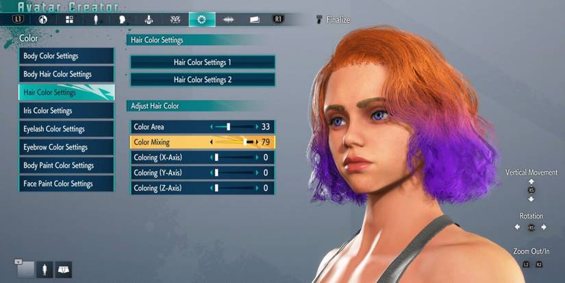 SF6 Custom Tips- Hair Color