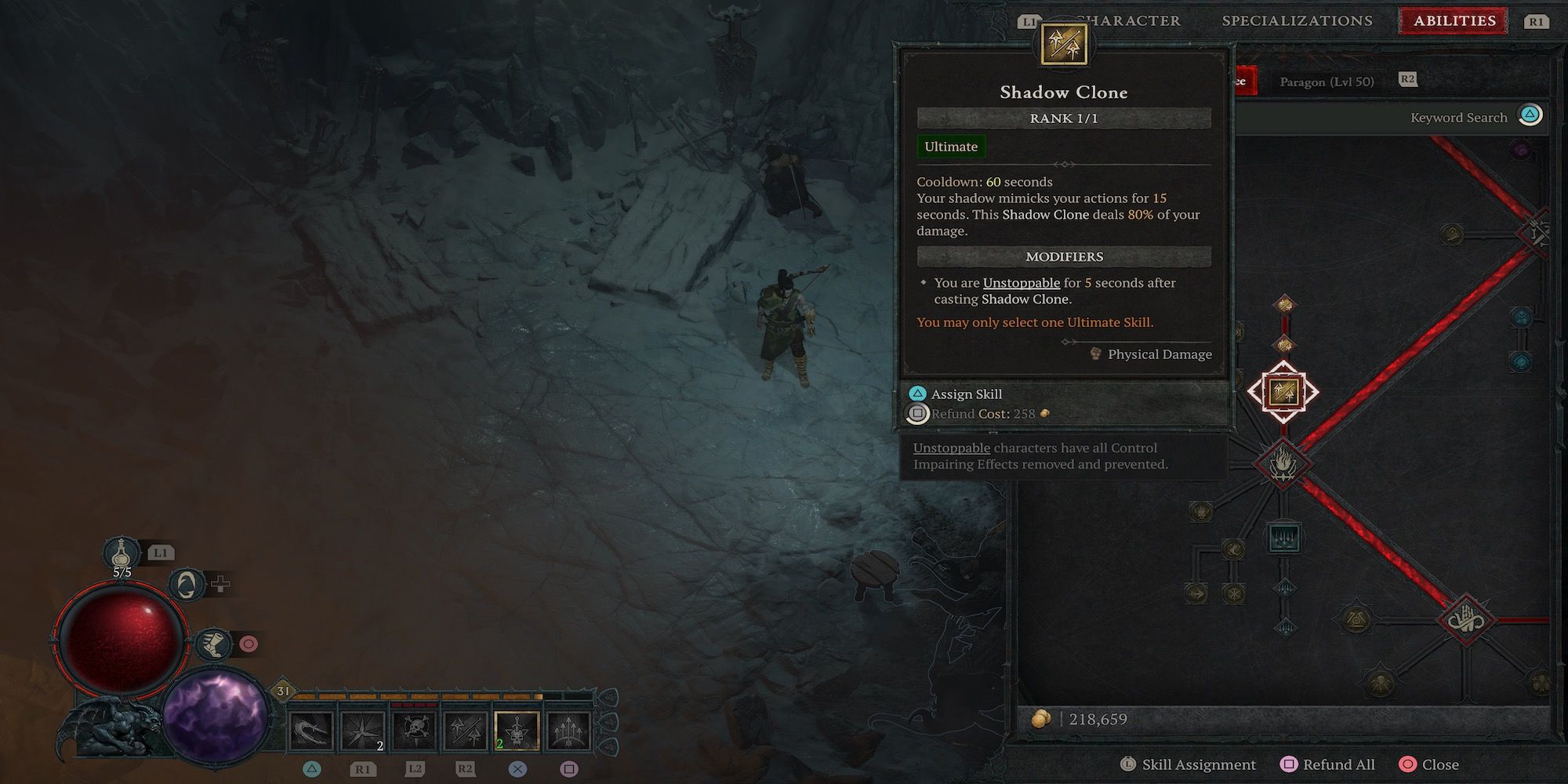 Shadow Clone Rogue skill in Diablo 4