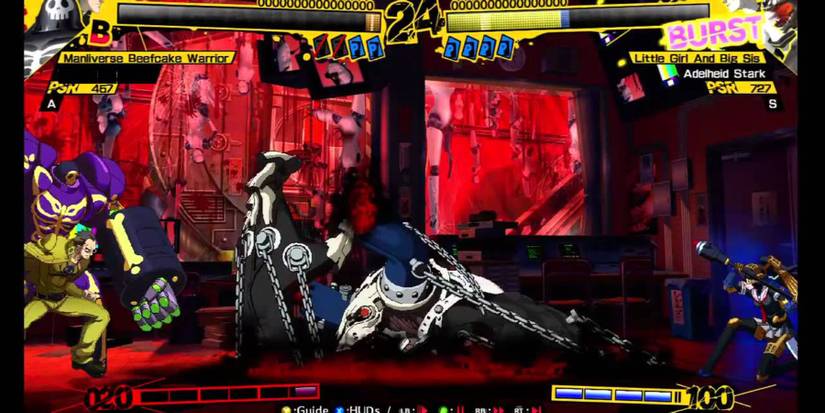 Shadow Labrys battling Kanji