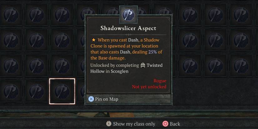 The Shadowslicer Aspect in Diablo 4