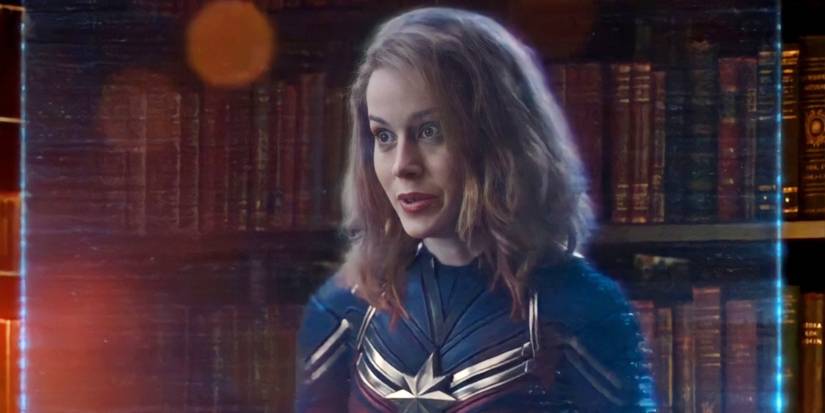 Carol as a hologram in Shang-Chi