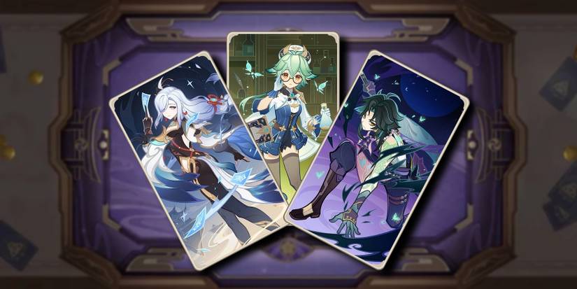 shenhe-sucrose-and xiao tcg meta deck in genshin impact