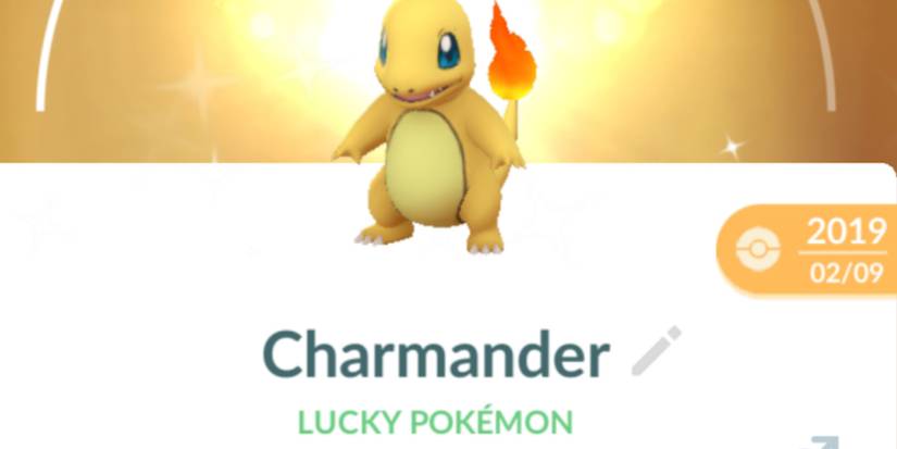 shiny charmander lucky pokemon