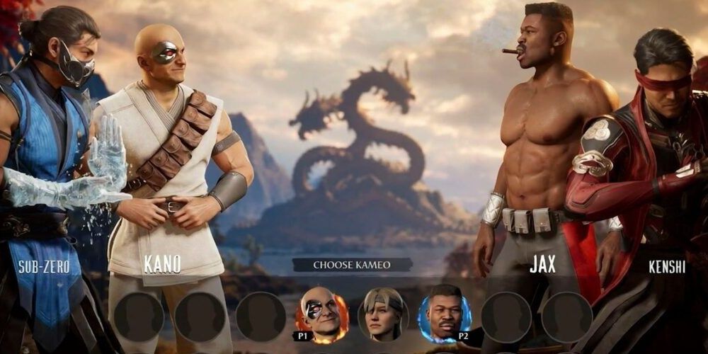 Kameo Fighter Selection Screen On Mortal Kombat 1