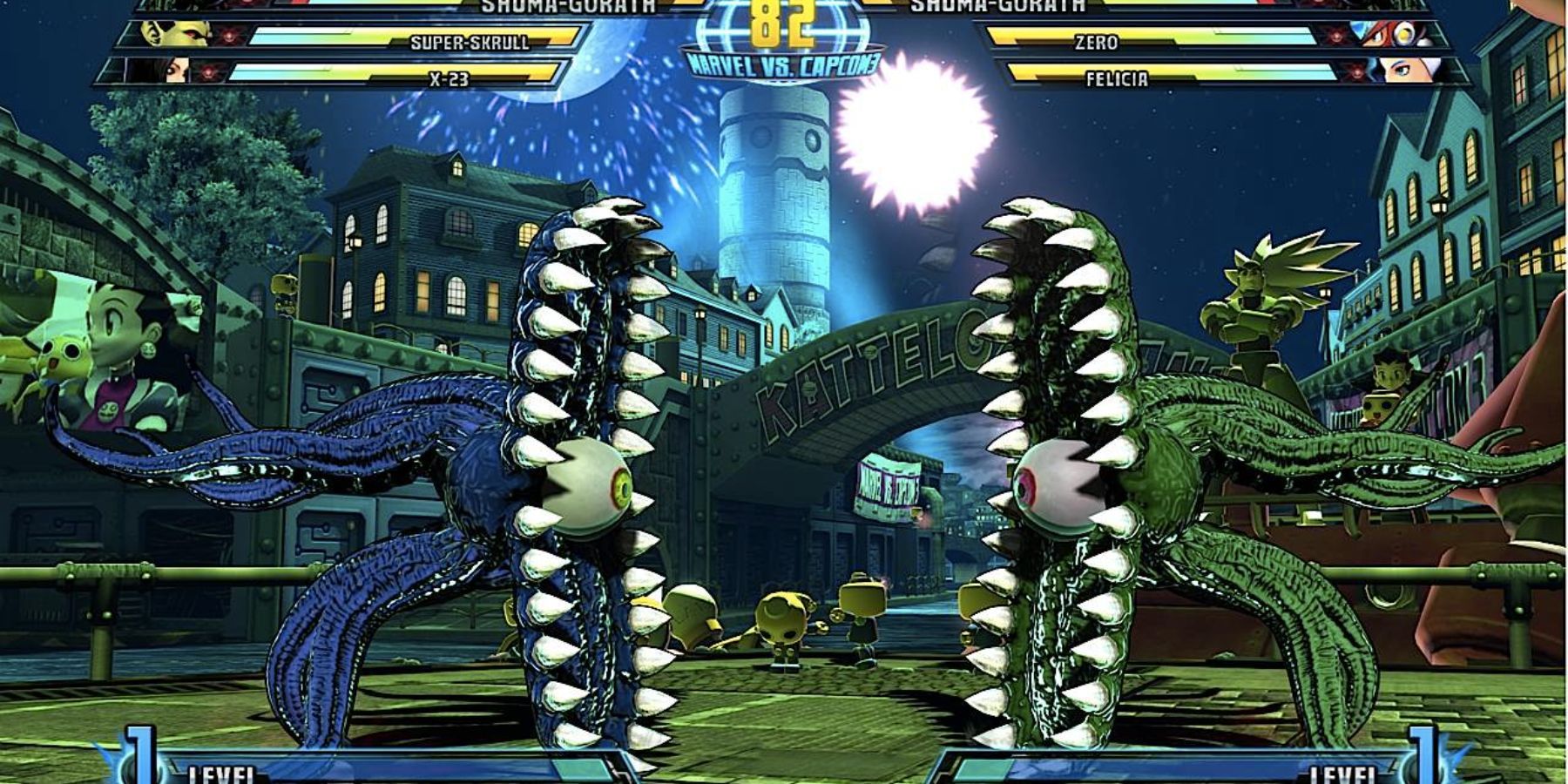 Shuma-Gorath battling a mirror match