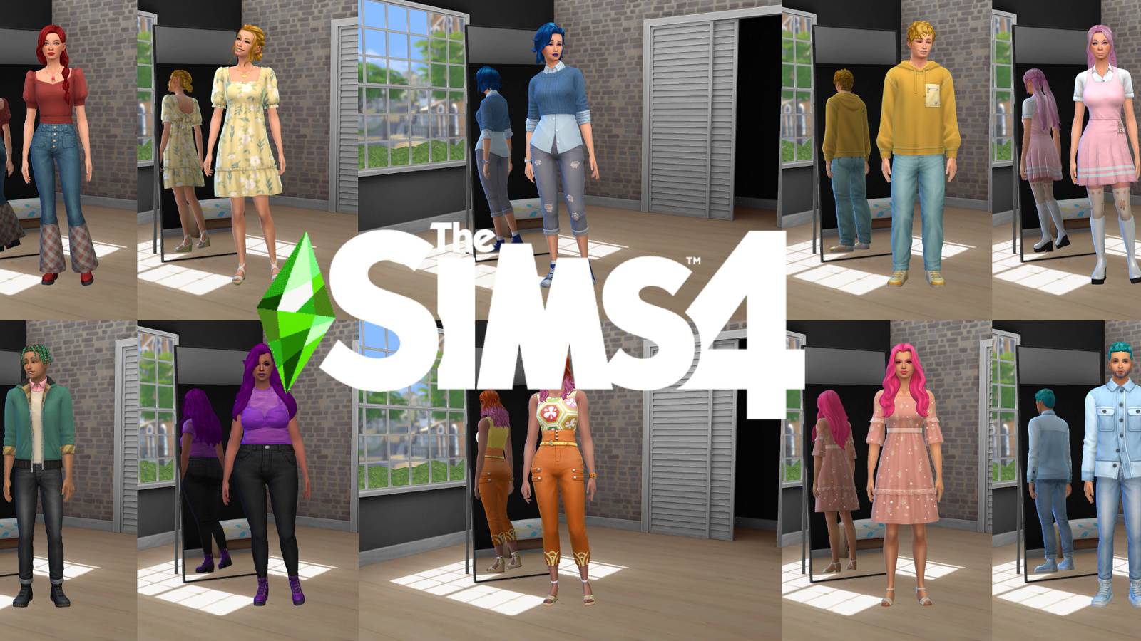 10 Sims with garden themed styles