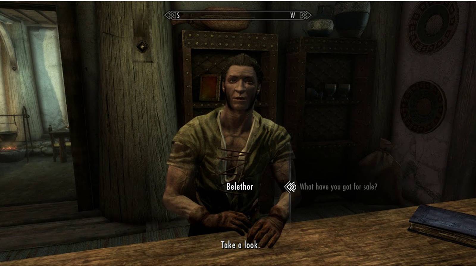 skyrim belethor at counter general goods