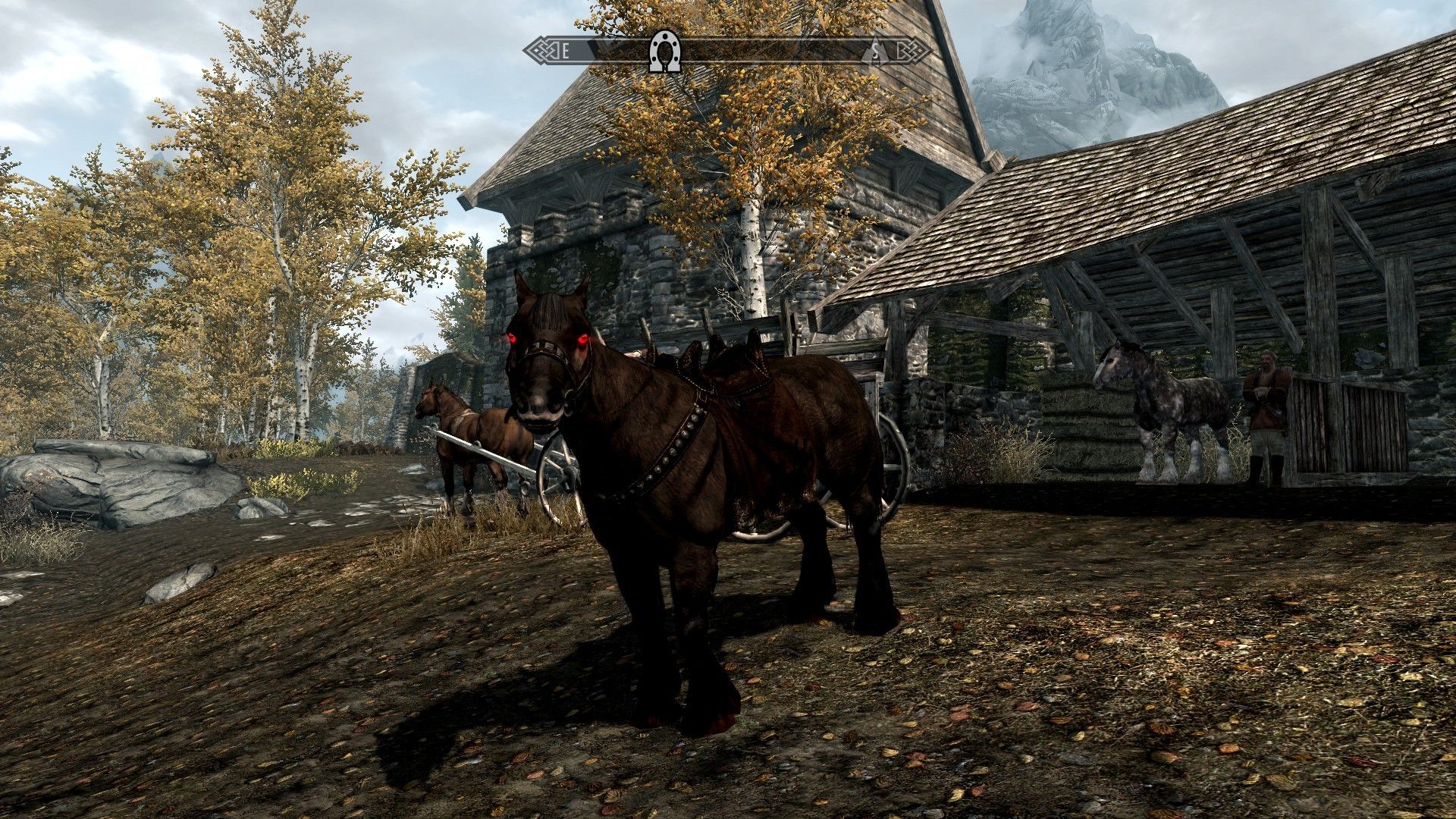 Skyrim приручить лошадь карта