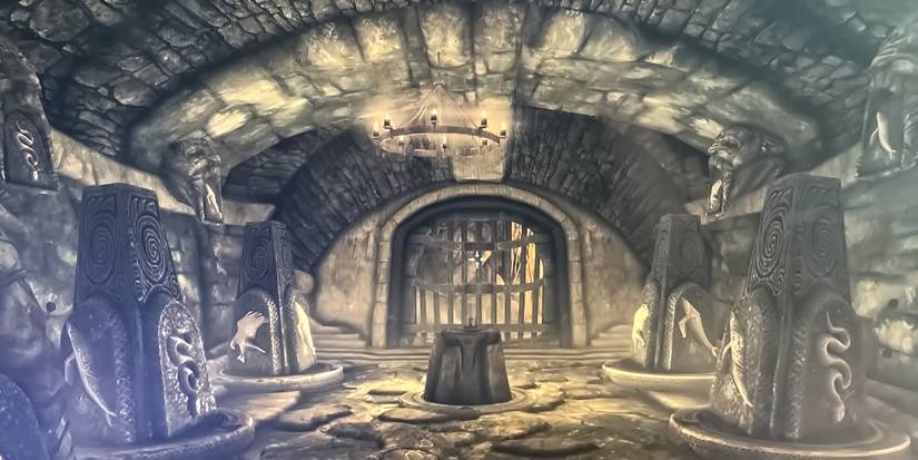 Skyrim Saarthal Puzzle 1 Solution Dungeon College of Winterhold Pillar