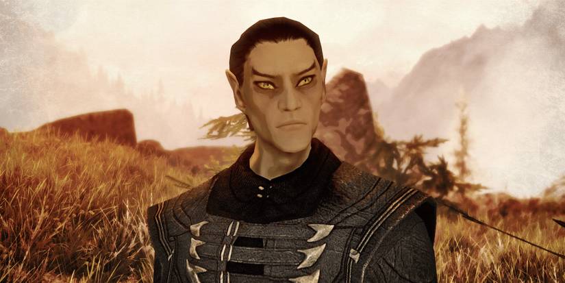 Image of a Thalmor NPC from Skyrim.