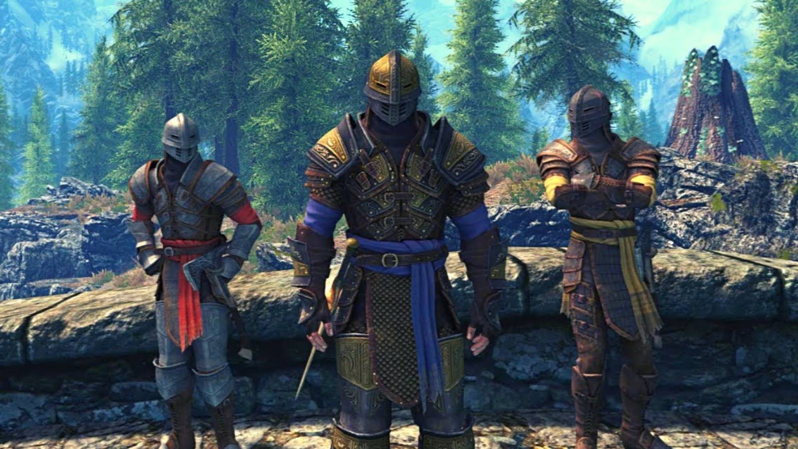 Spell Knight Armor Variants in Skyrim