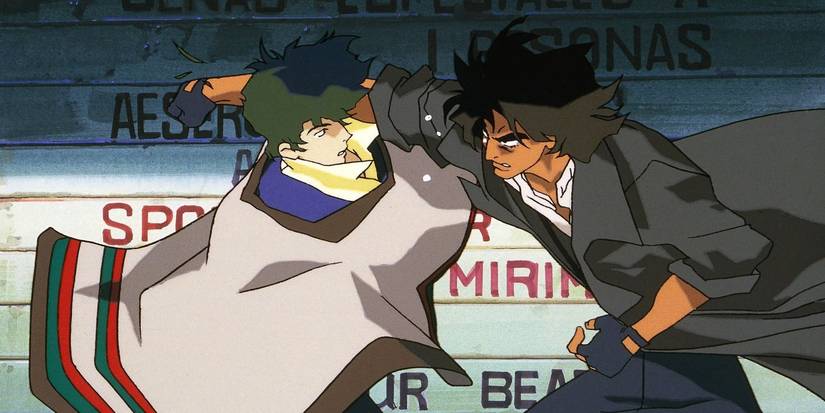 Spike and Asimov in Cowboy Bebop