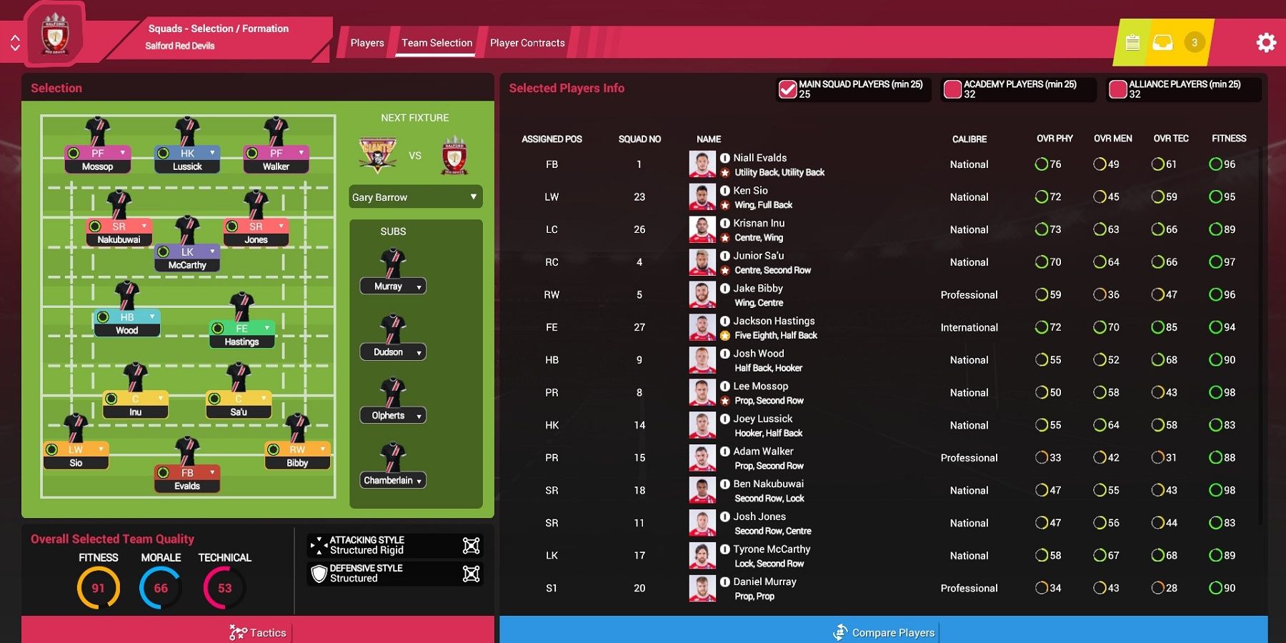 Sports Management Sims- Rugby League Team Manager 3