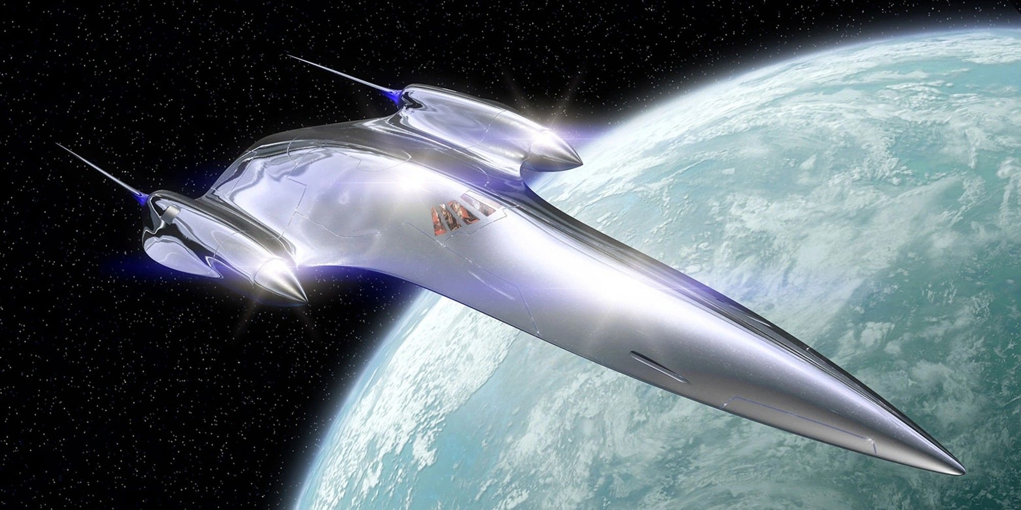 a naboo royal starship in space