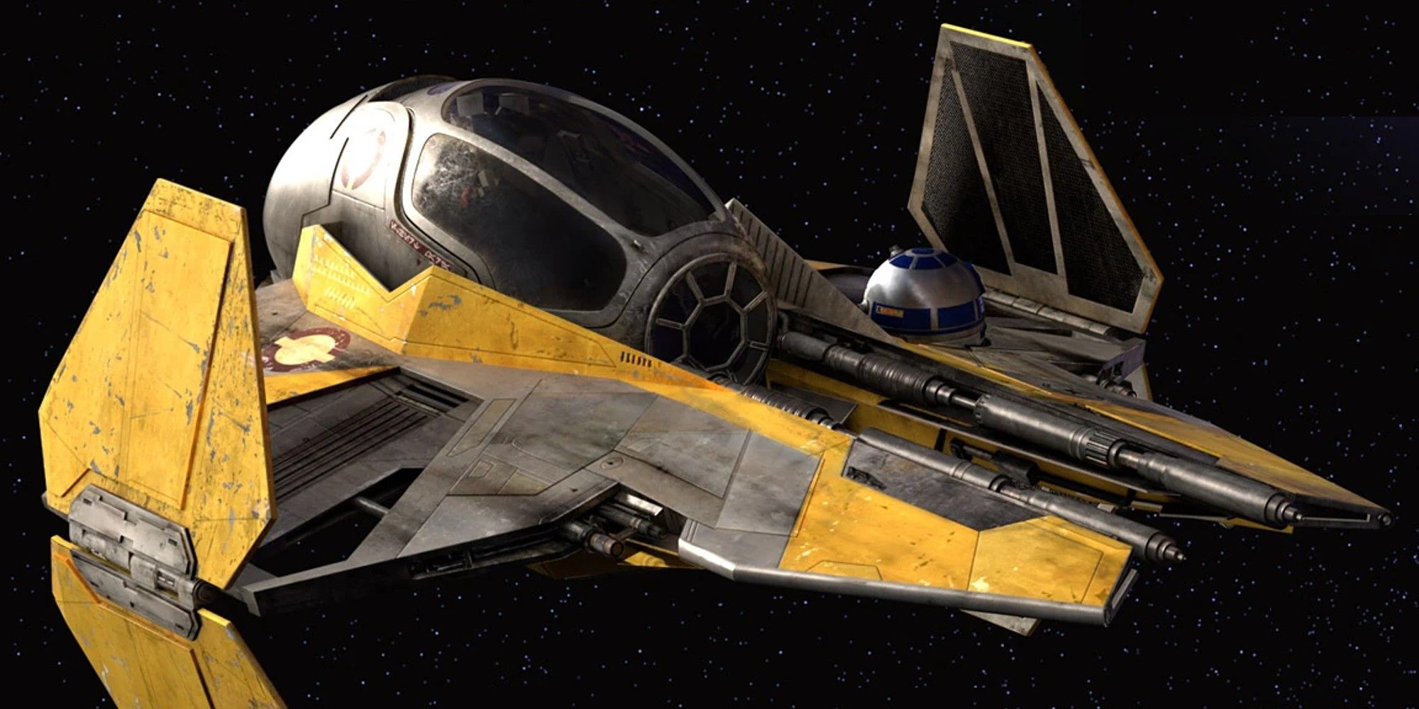 anakin's jedi starfighter with r2-d2