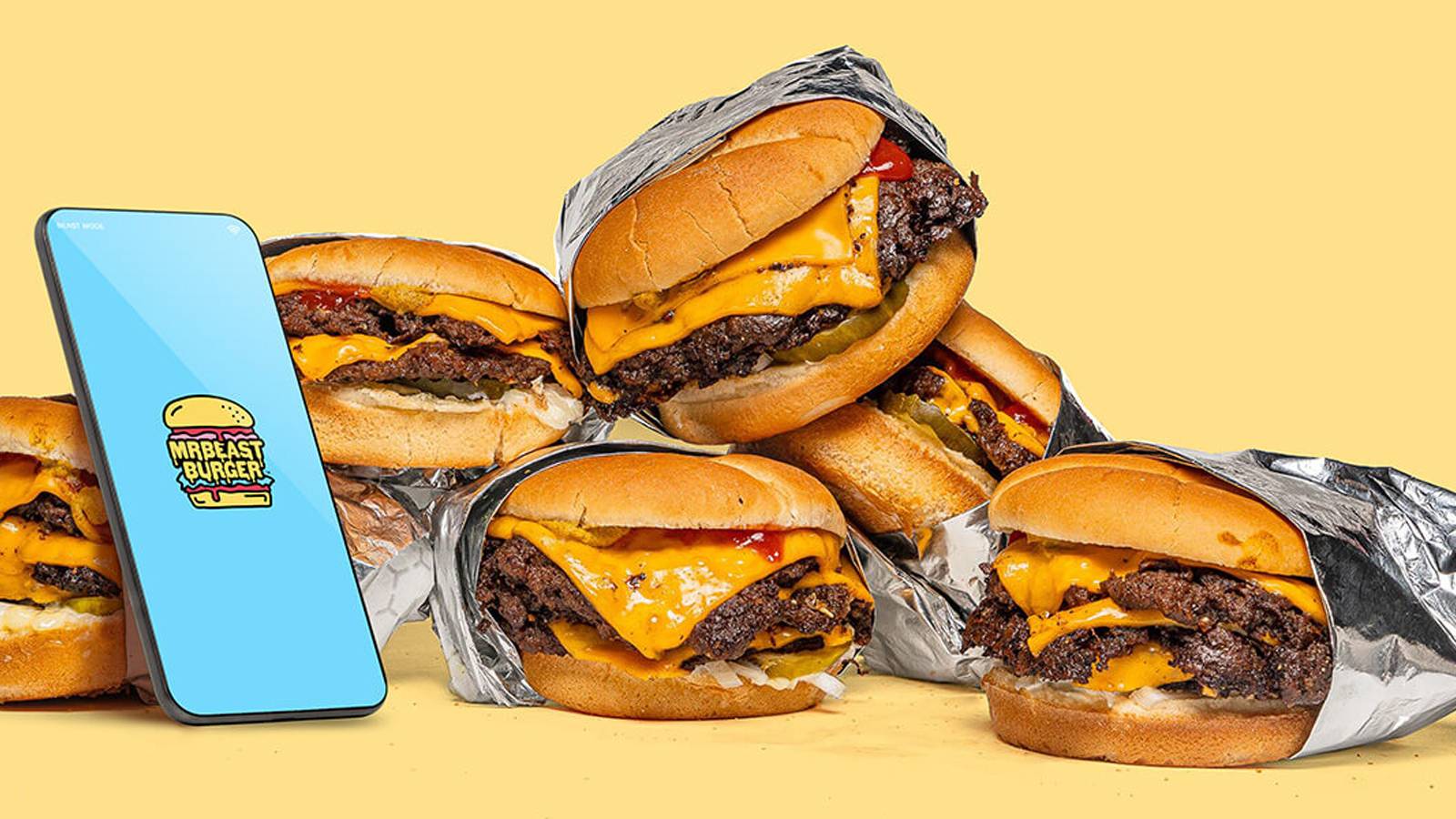 Stack of MrBeast Burgers
