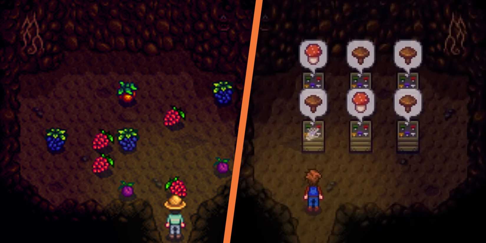 Stardew Valley Mushroom Fruit Cave