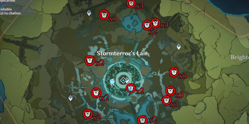 stormterror lair slime location in genshin impact