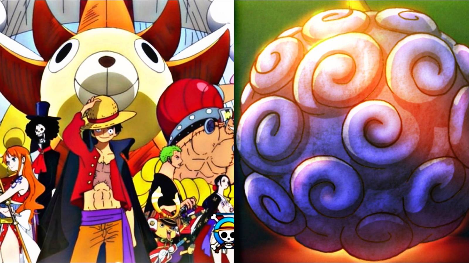 Straw Hat Pirates Devil Fruits One Piece